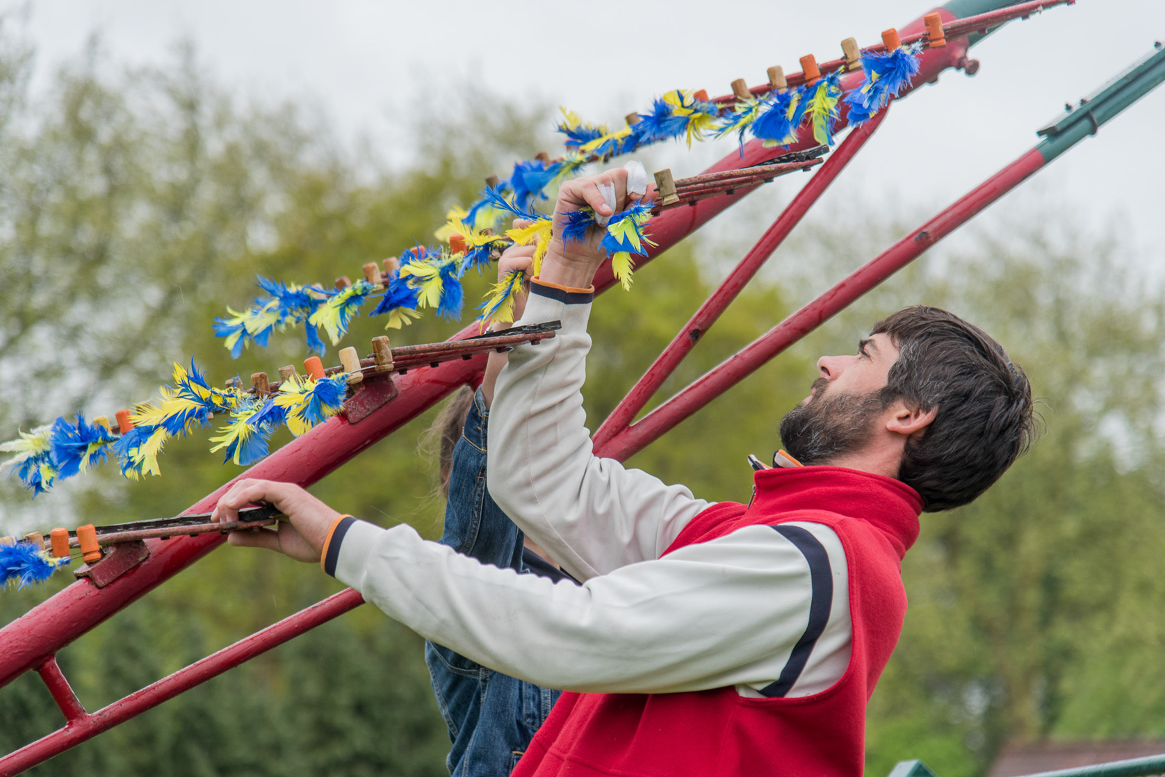 Cassel concours aux villages préférés des français. Tir à la Perche Verticale.