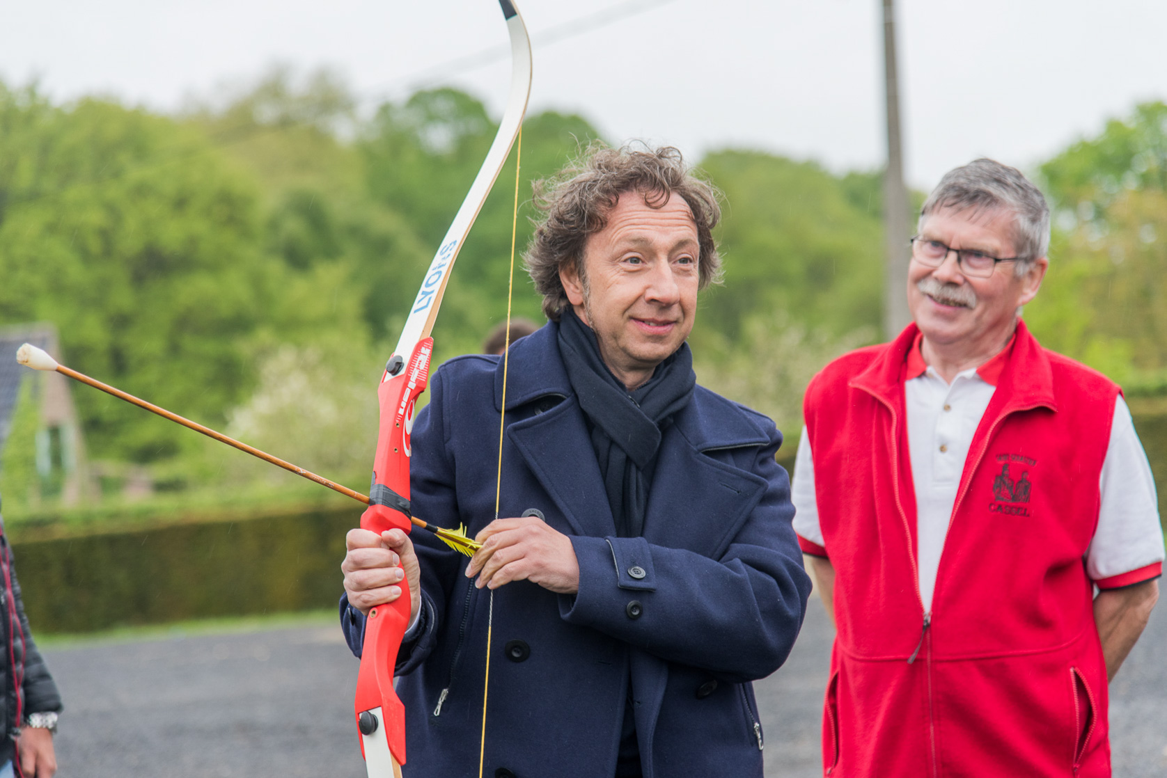 Cassel concours aux villages préférés des français. Tir à la Perche Verticale.