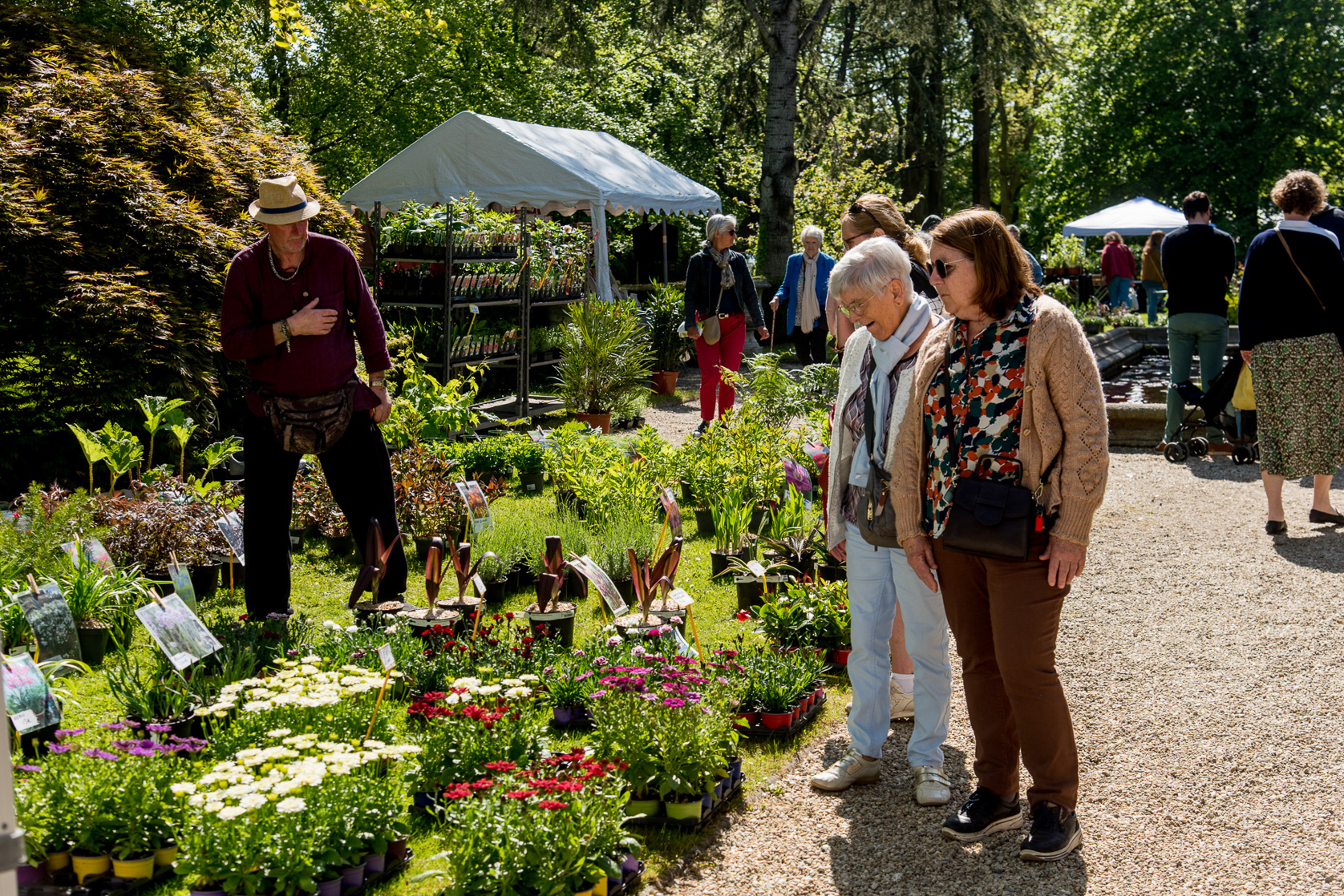 Fête des Plantes au printemps.