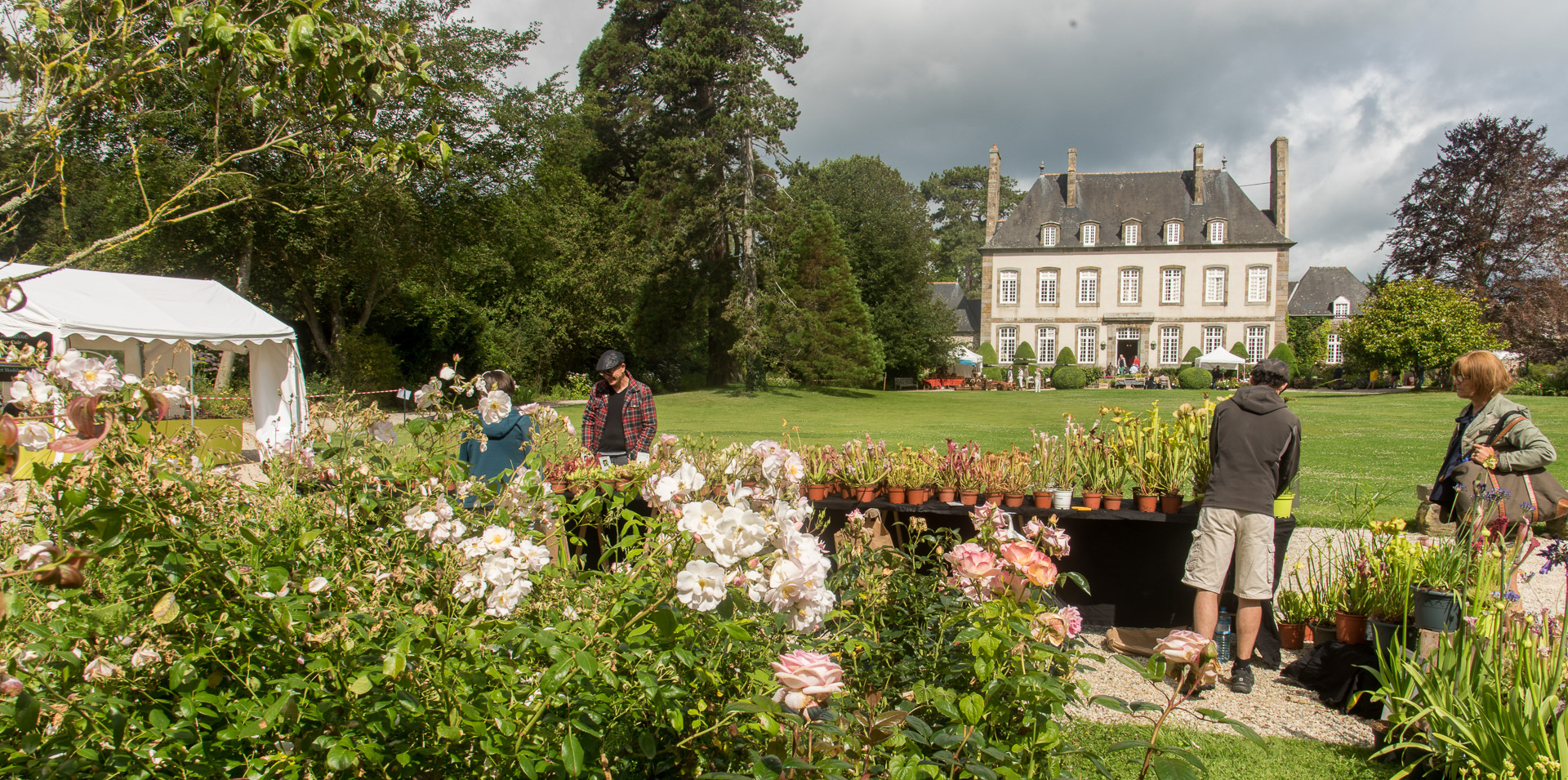 Fête des Plantes au printemps.